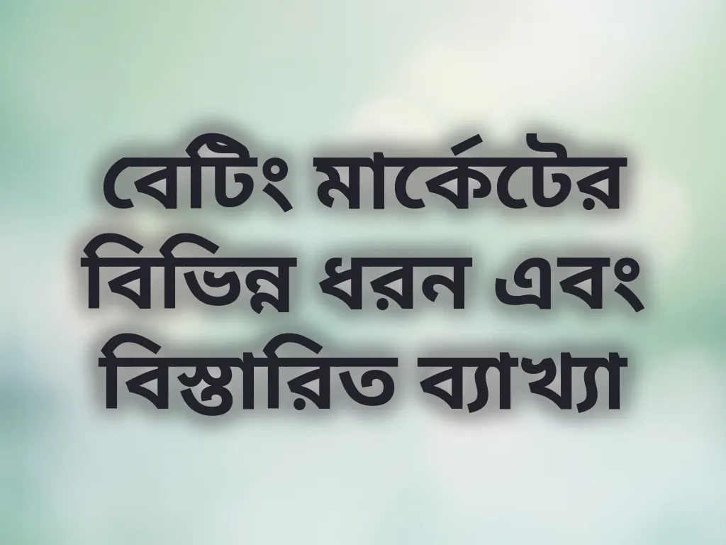 বেটিং মার্কেট গাইড